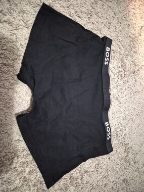 BOSS Black Boxer Briefs Men's Underwear L Cotton Jersey Stretch Solid New